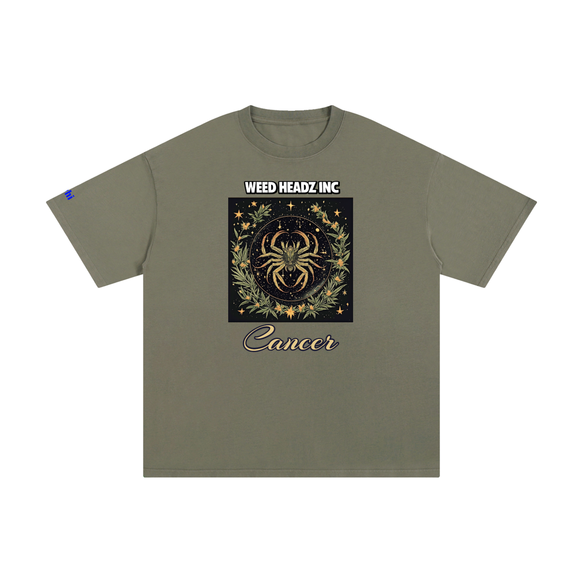 WHI Men's Zodiac Cancer Cotton T-Shirt