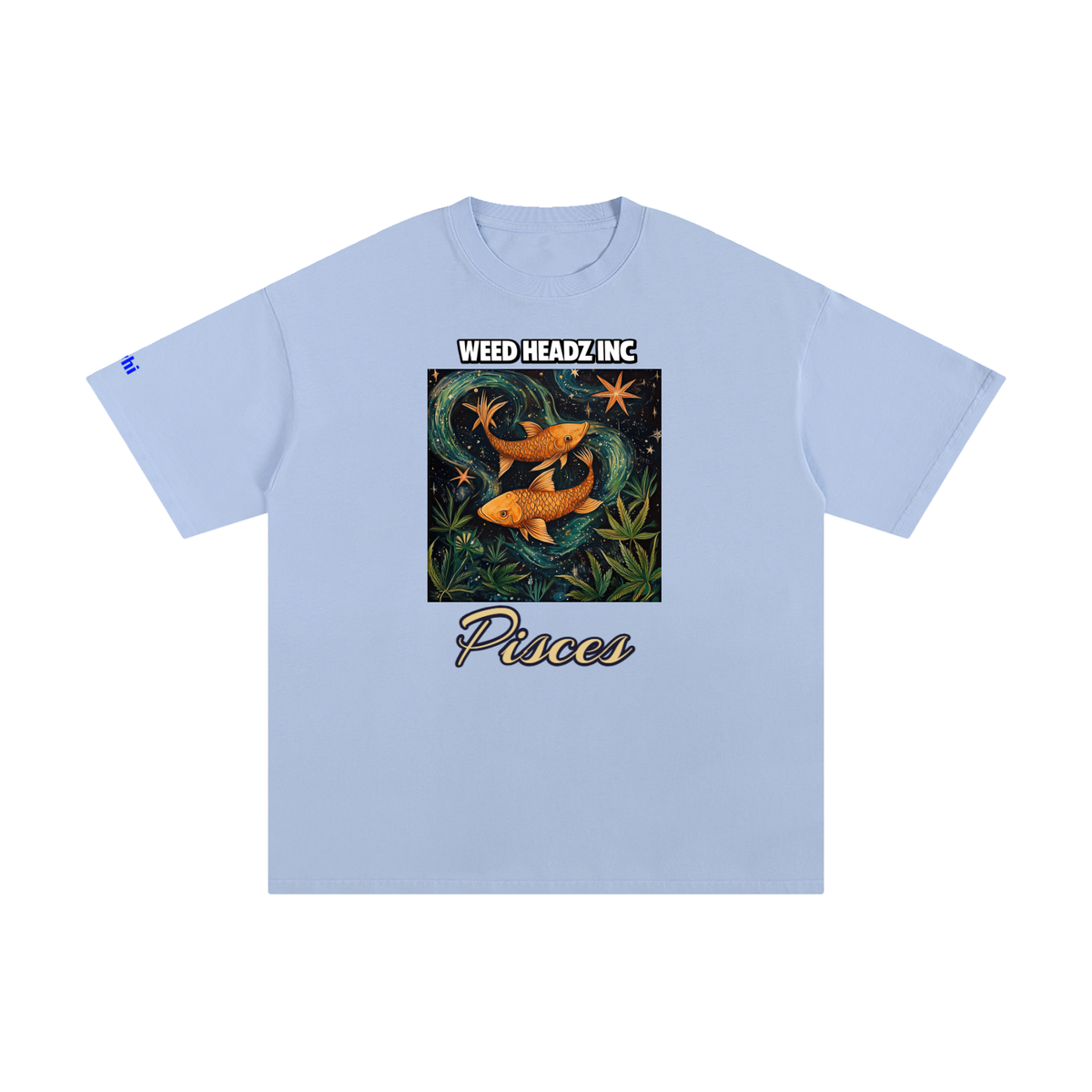 WHI Men's Zodiac Pisces Cotton T-Shirt