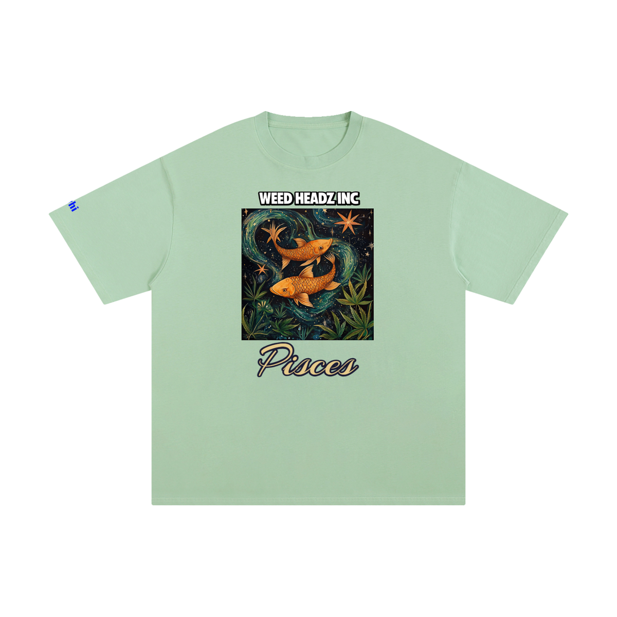 WHI Men's Zodiac Pisces Cotton T-Shirt