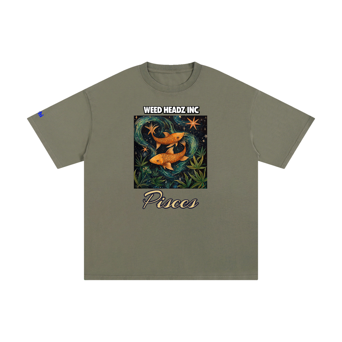 WHI Men's Zodiac Pisces Cotton T-Shirt