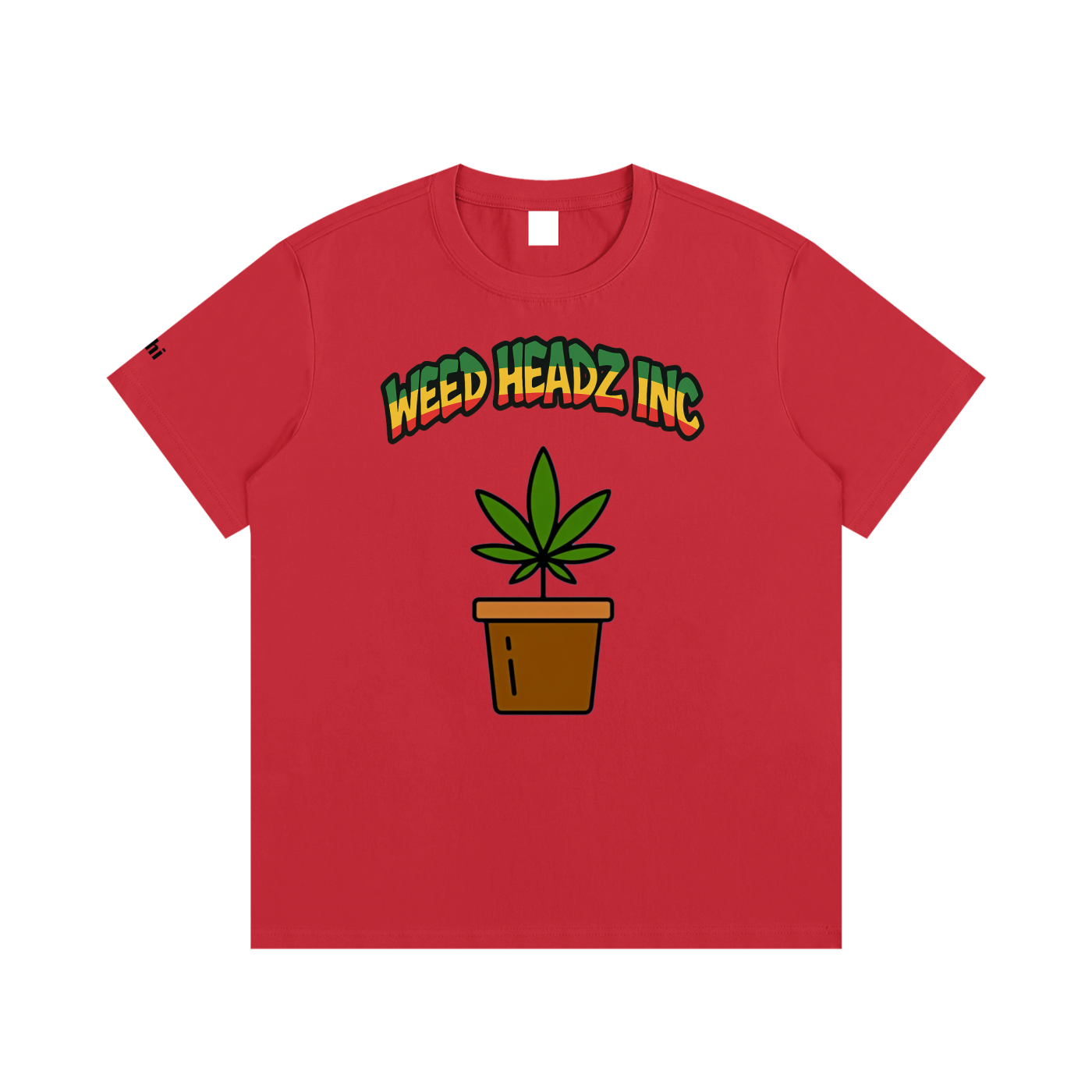 WHI Men's Rasta Pot Cotton T-Shirt