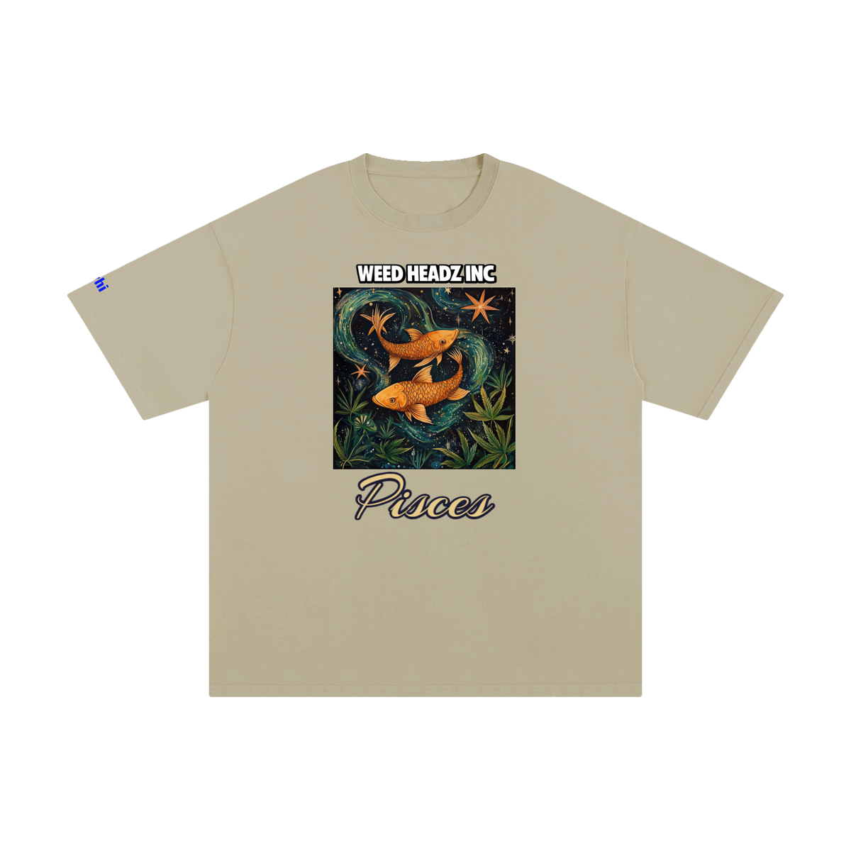 WHI Men's Zodiac Pisces Cotton T-Shirt