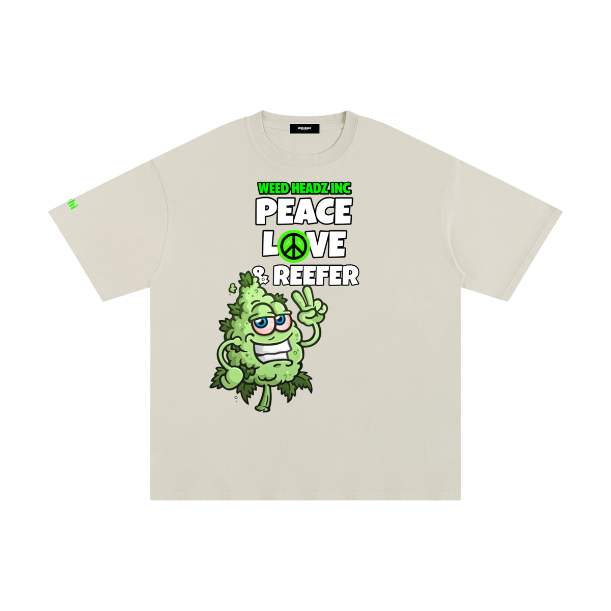 WHI Men's Peace Love & Reefer Buddy Cotton T-Shirt