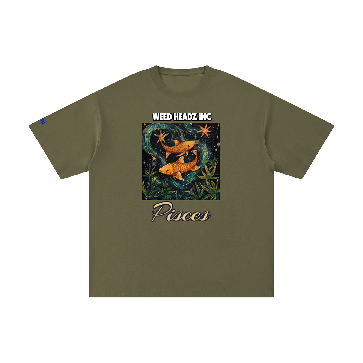 WHI Men's Zodiac Pisces Cotton T-Shirt