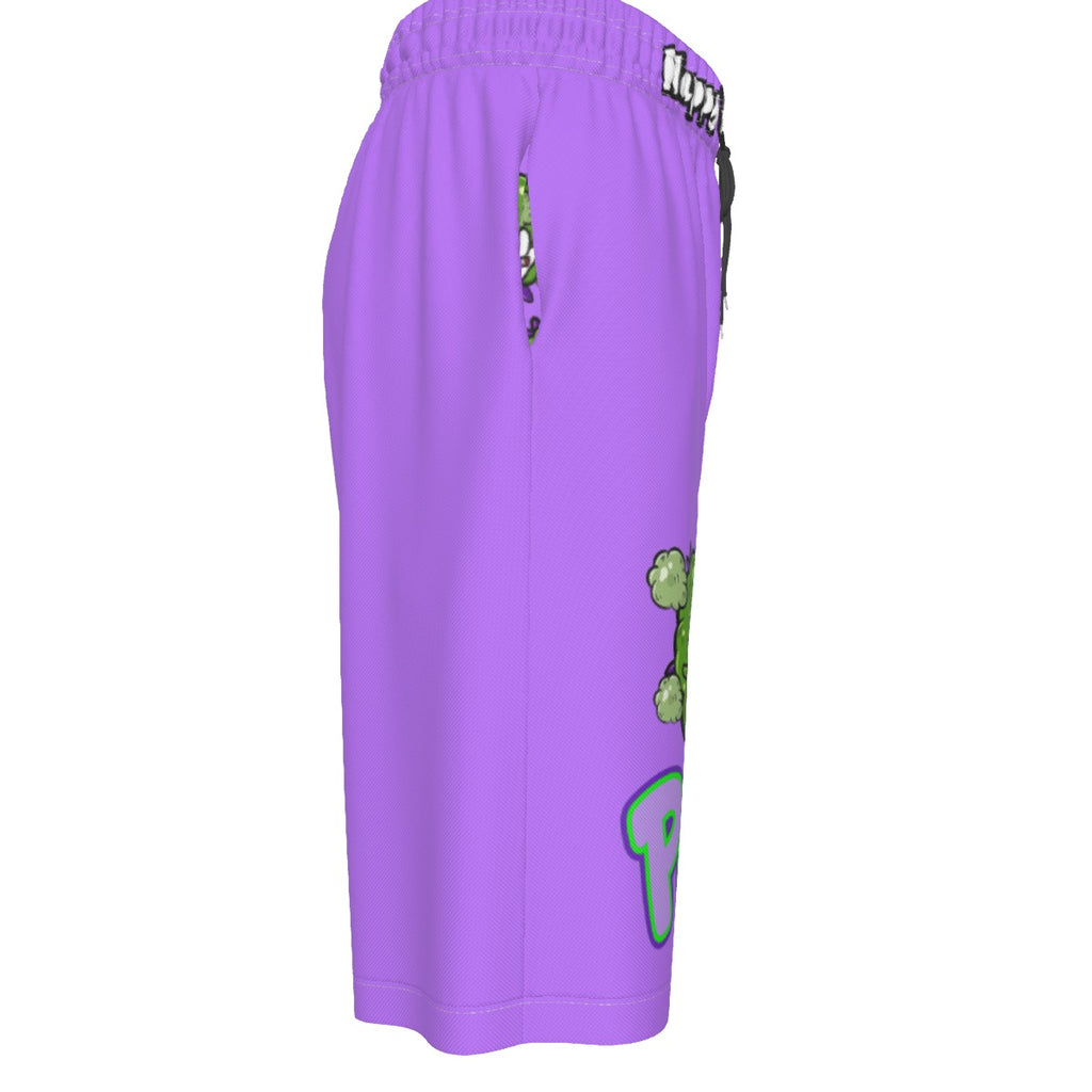 WHI Men's Purp Bud Over-The-Knee Shorts