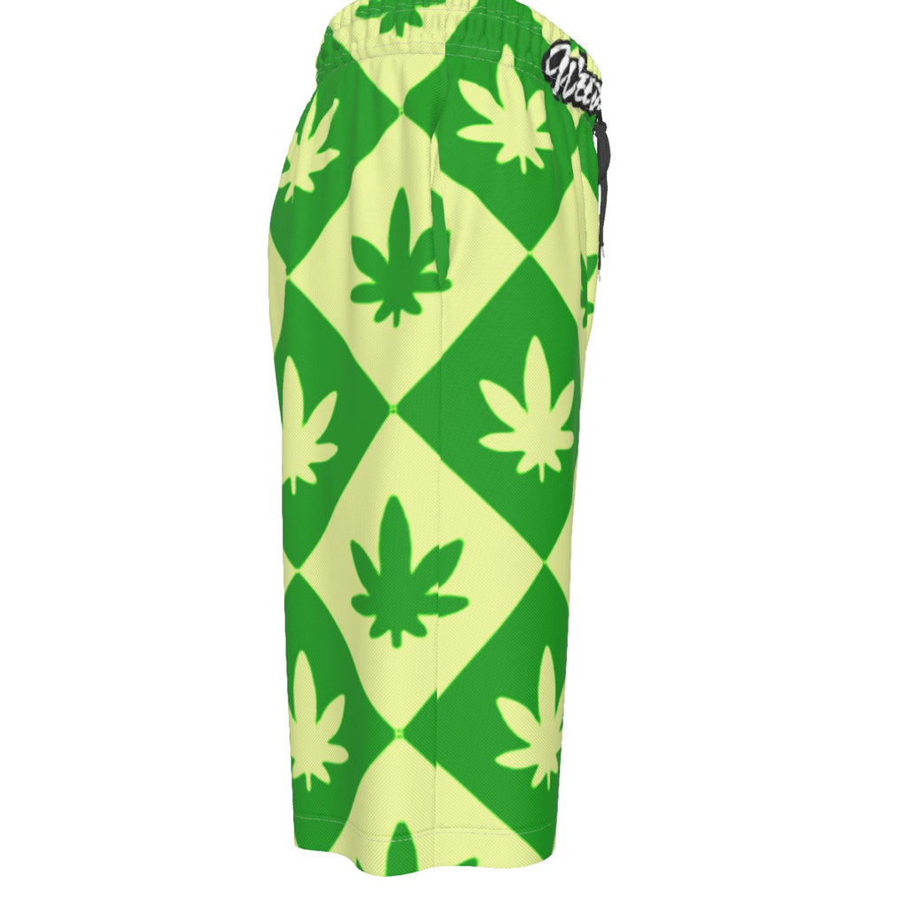 WHI Men's Fresh Mint Over-The-Knee Shorts