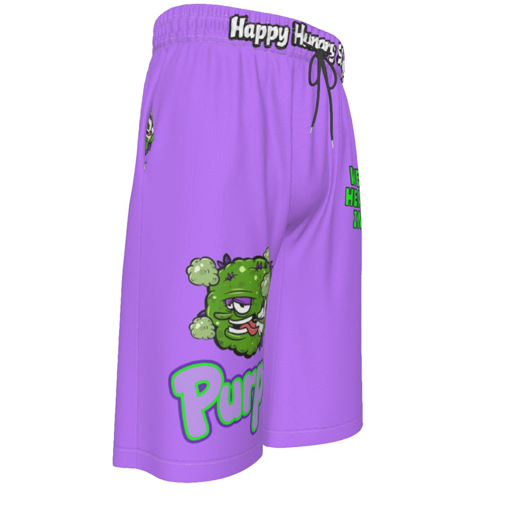 WHI Men's Purp Bud Over-The-Knee Shorts