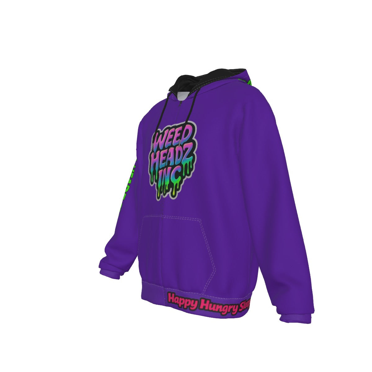 WHI Men's Pure Gas Big Bud Drip Zip Up Hoodie