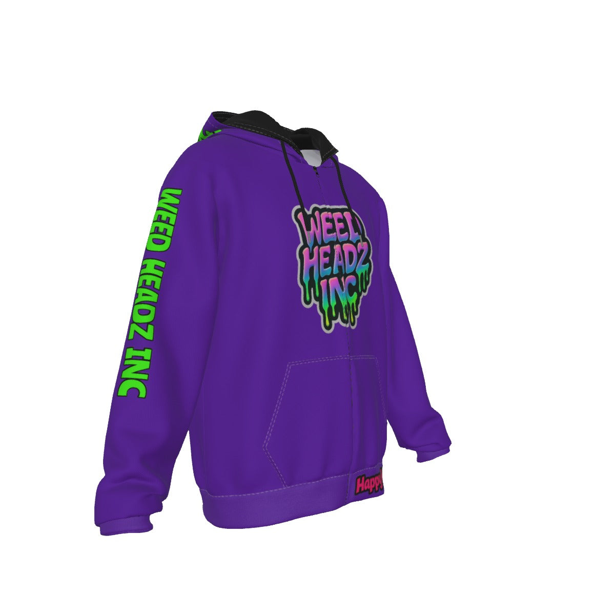 WHI Men's Pure Gas Big Bud Drip Zip Up Hoodie