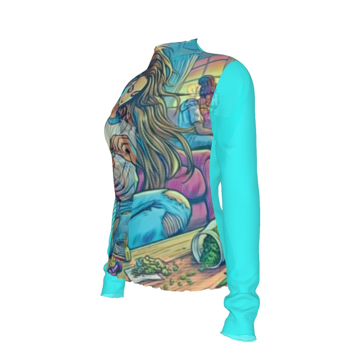 WHI Women's Vibez Sheer Blouse