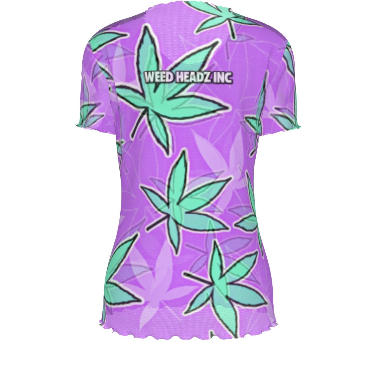 WHI Women's Code Purp Short Sleeve Sheer Blouse