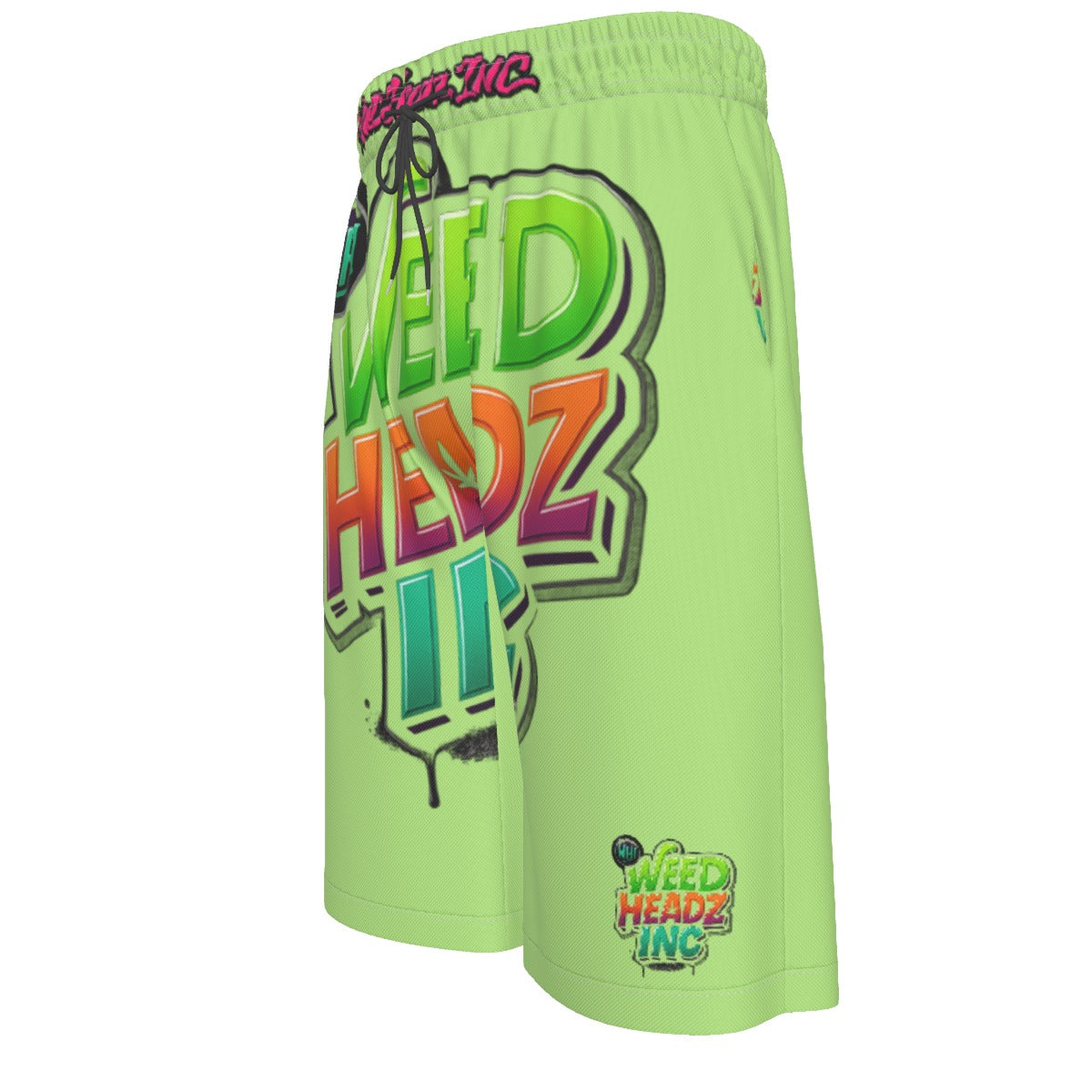 WHI Men's Fire Green Over-The-Knee Shorts