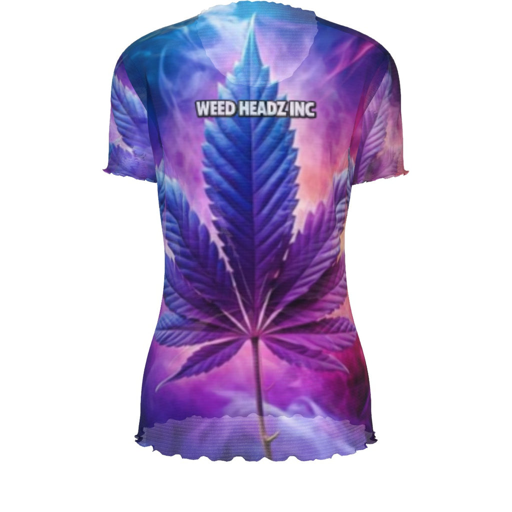 WHI Women's Mystic Zah Short Sleeve Sheer Blouse