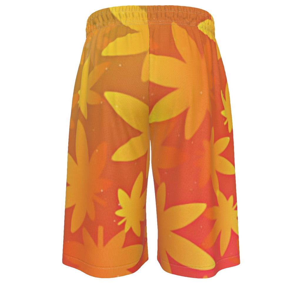 WHI Men's Tropical Harvest Over-The-Knee Shorts