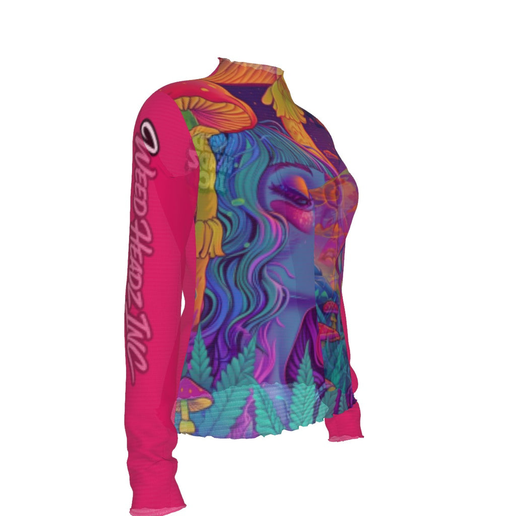 WHI Women's Shroom Bud Sheer Blouse