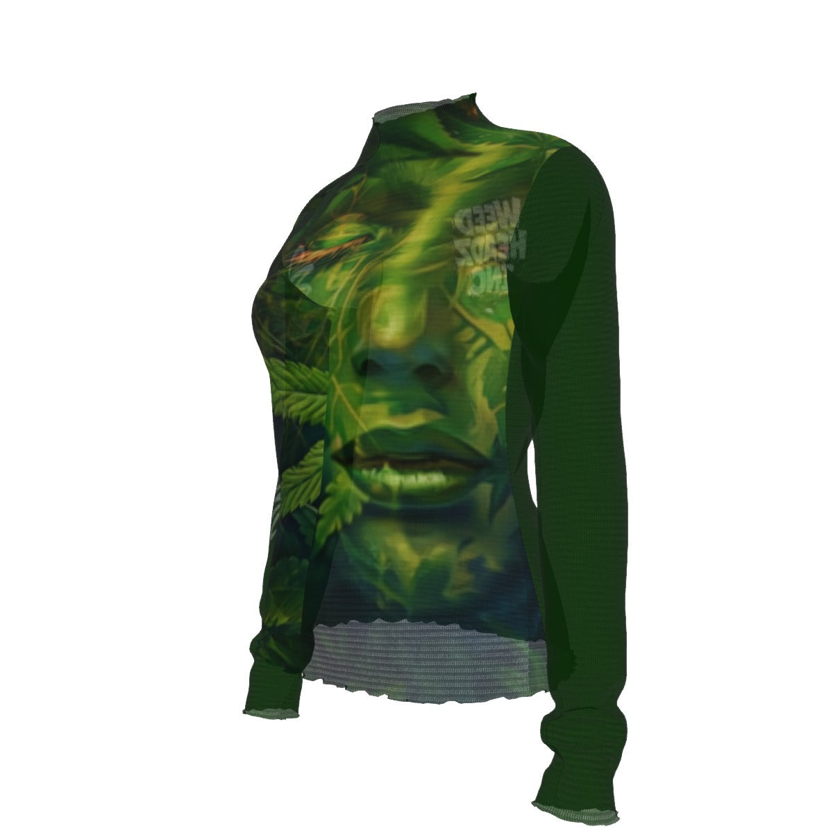 WHI Women's Emerald Glow Sheer Blouse