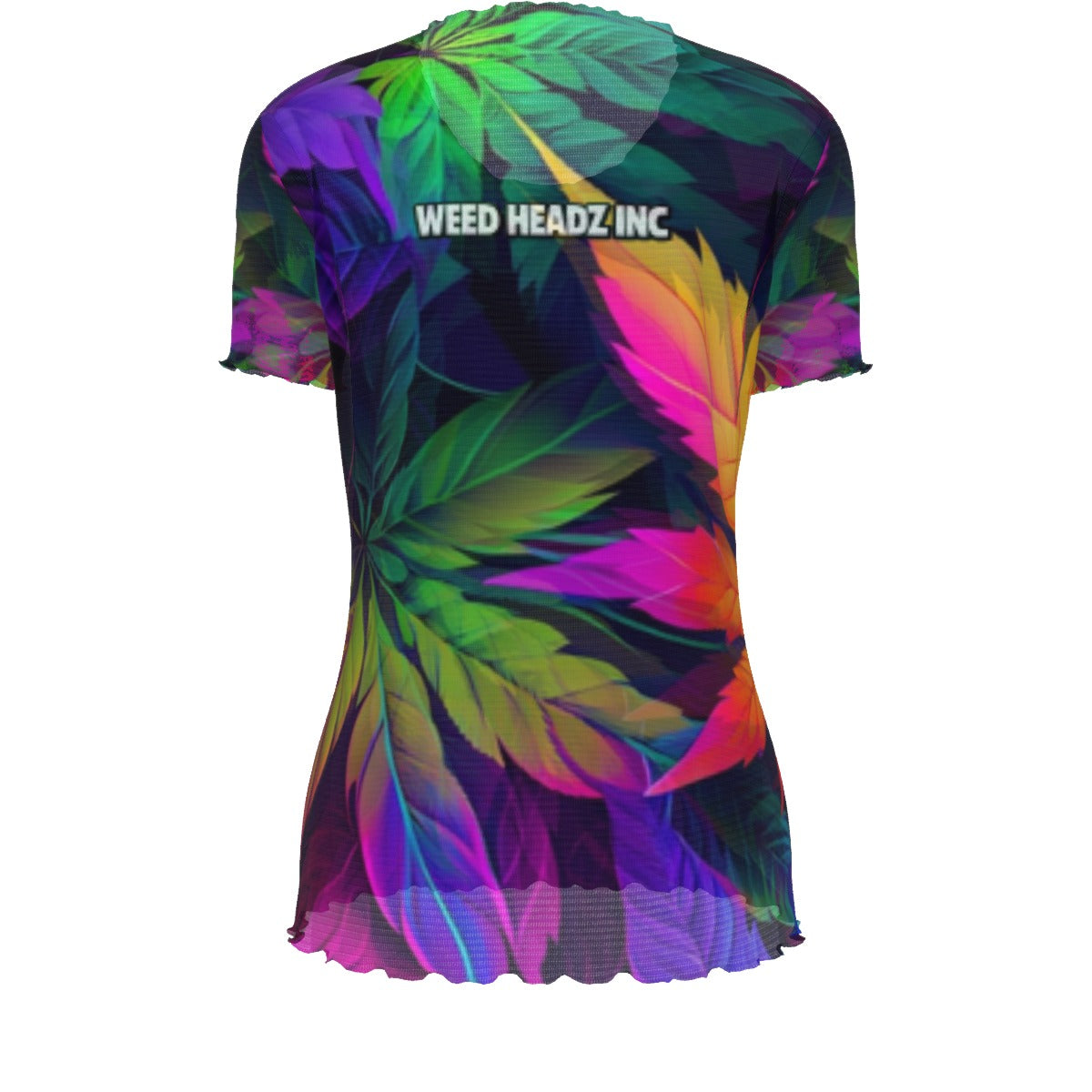 WHI Women's Luvly Feeling Short Sleeve Sheer Blouse