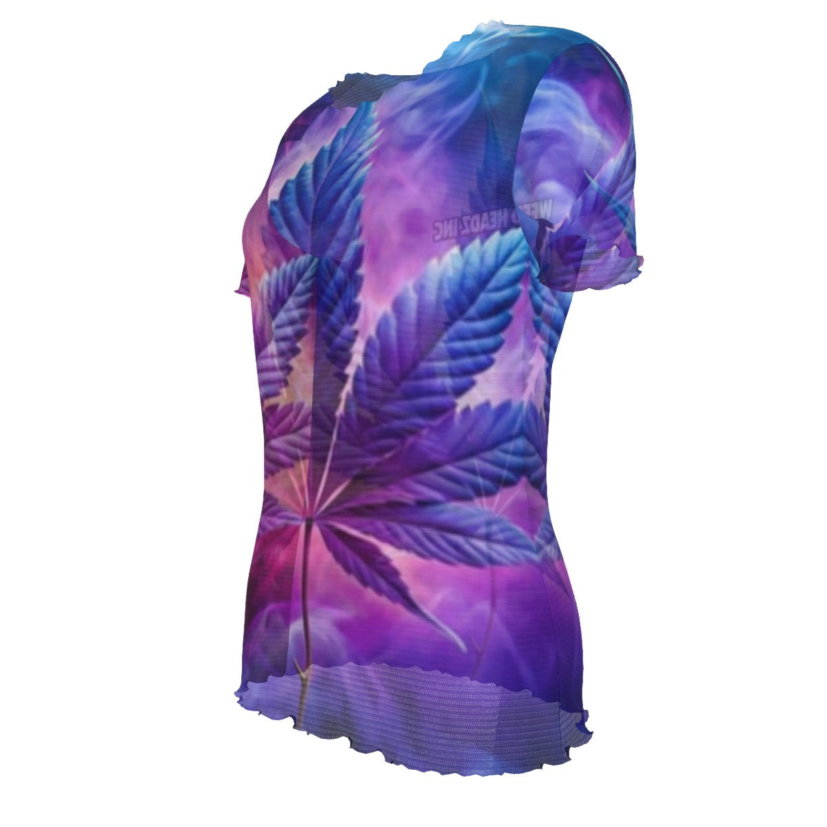 WHI Women's Mystic Zah Short Sleeve Sheer Blouse