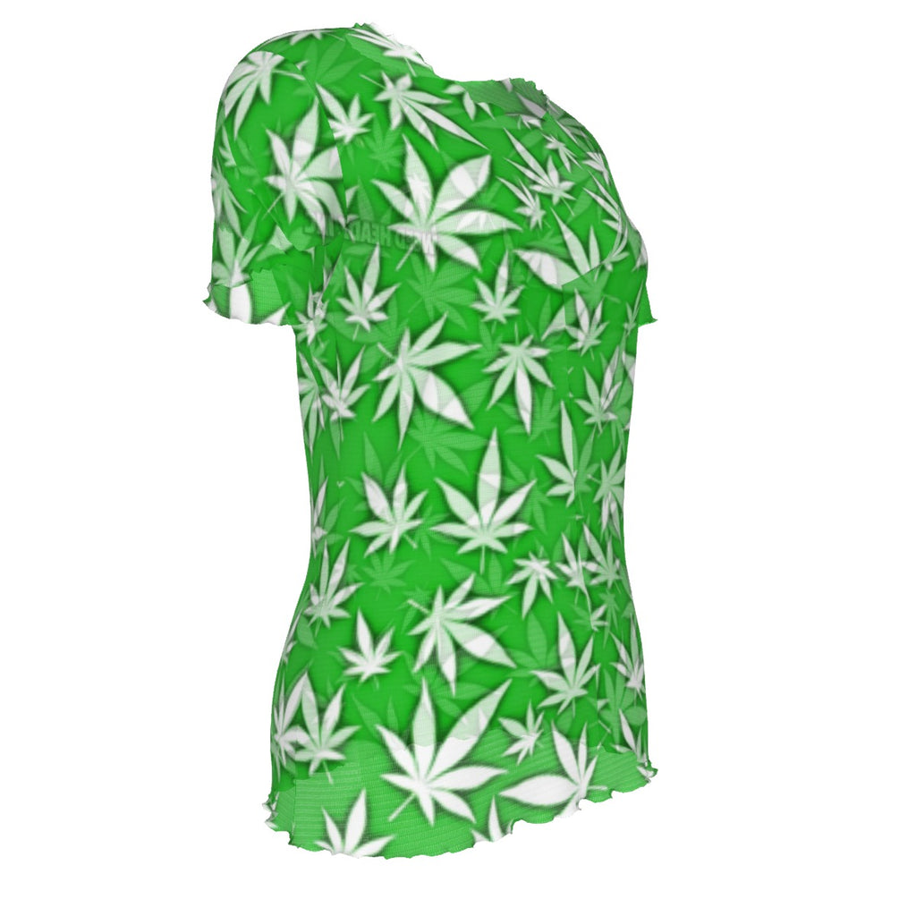 WHI Women's Krypto Short Sleeve Sheer Blouse
