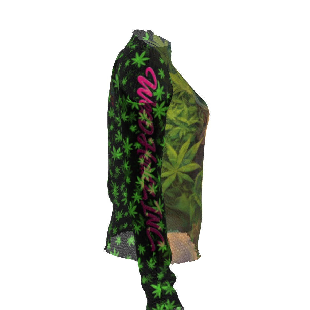 WHI Women's Green Blast Sheer Blouse