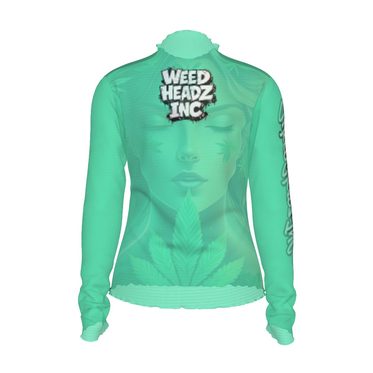 WHI Women's Green Grace Sheer Blouse