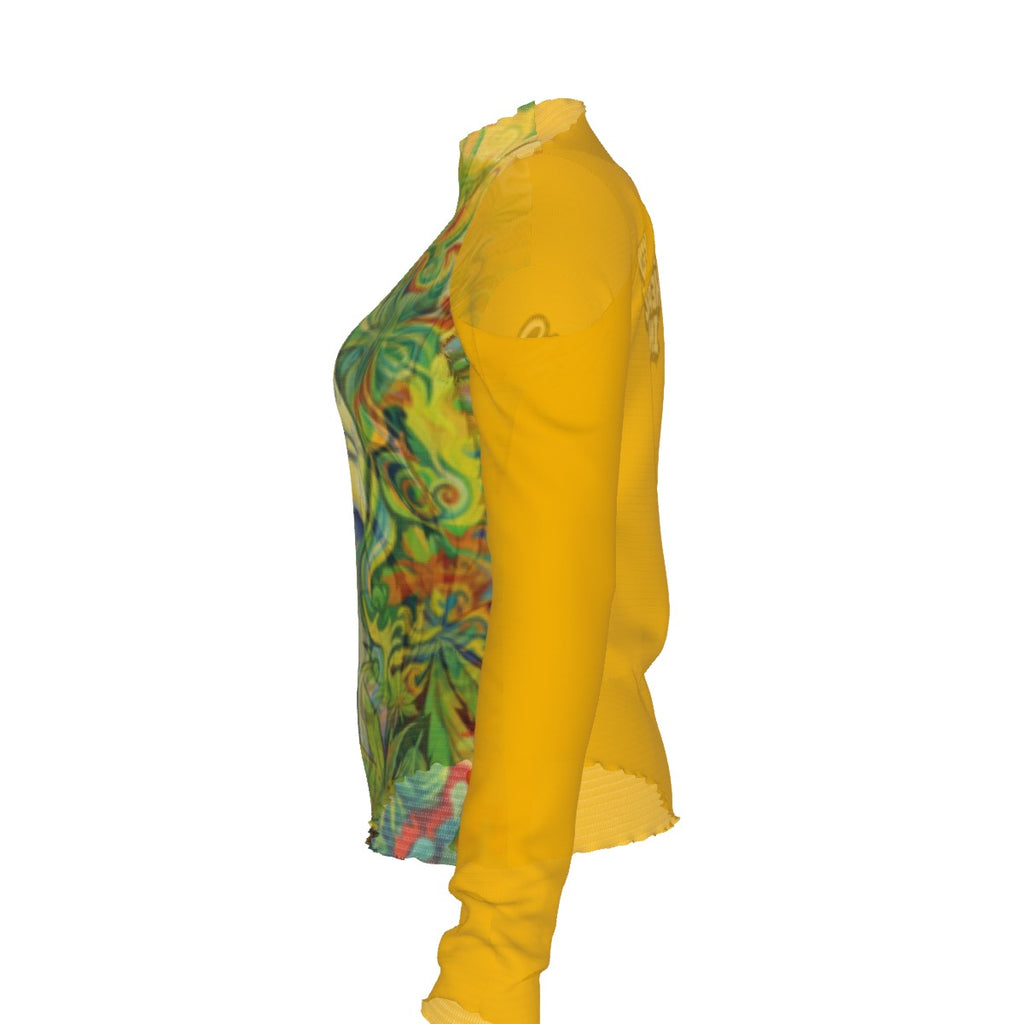 WHI Women's Pineapple Kush Sheer Blouse