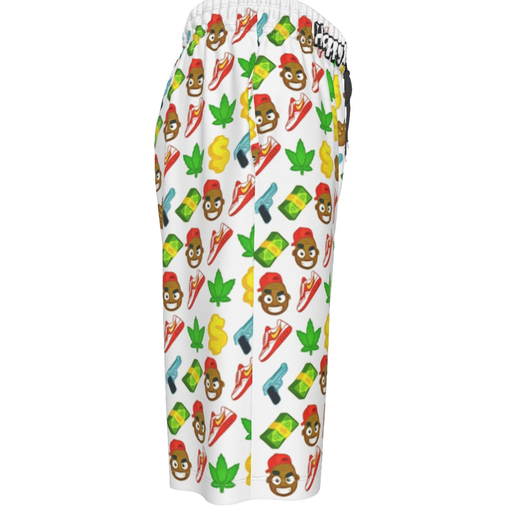 WHI Men's Dizzle Mane Over-The-Knee Shorts