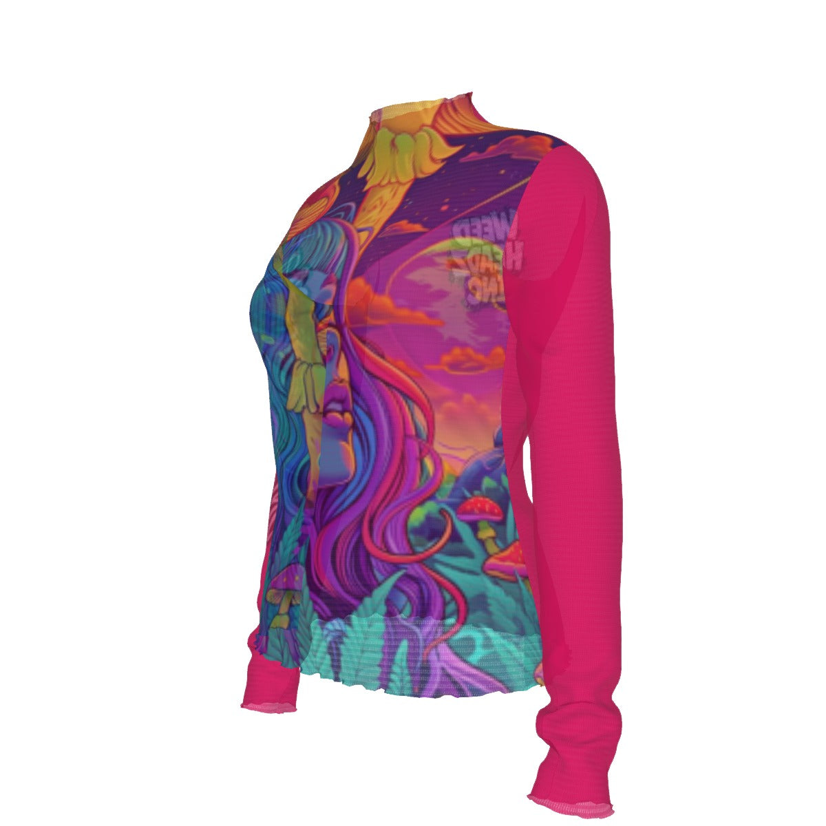 WHI Women's Shroom Bud Sheer Blouse