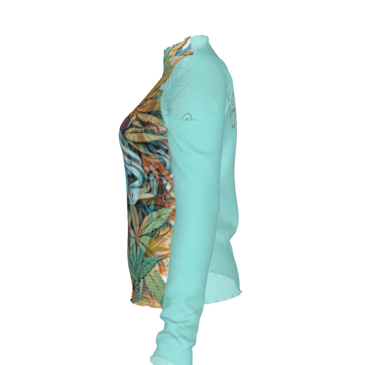 WHI Women's Sweet Blue Sheer Blouse
