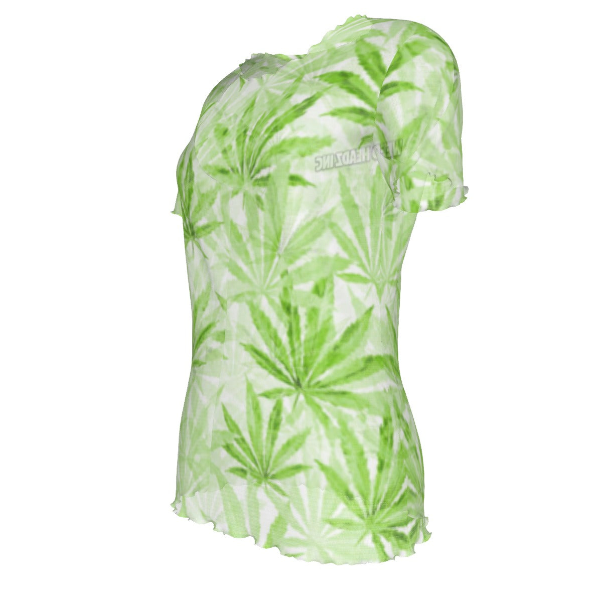 WHI Women's White Widow Short Sleeve Sheer Blouse