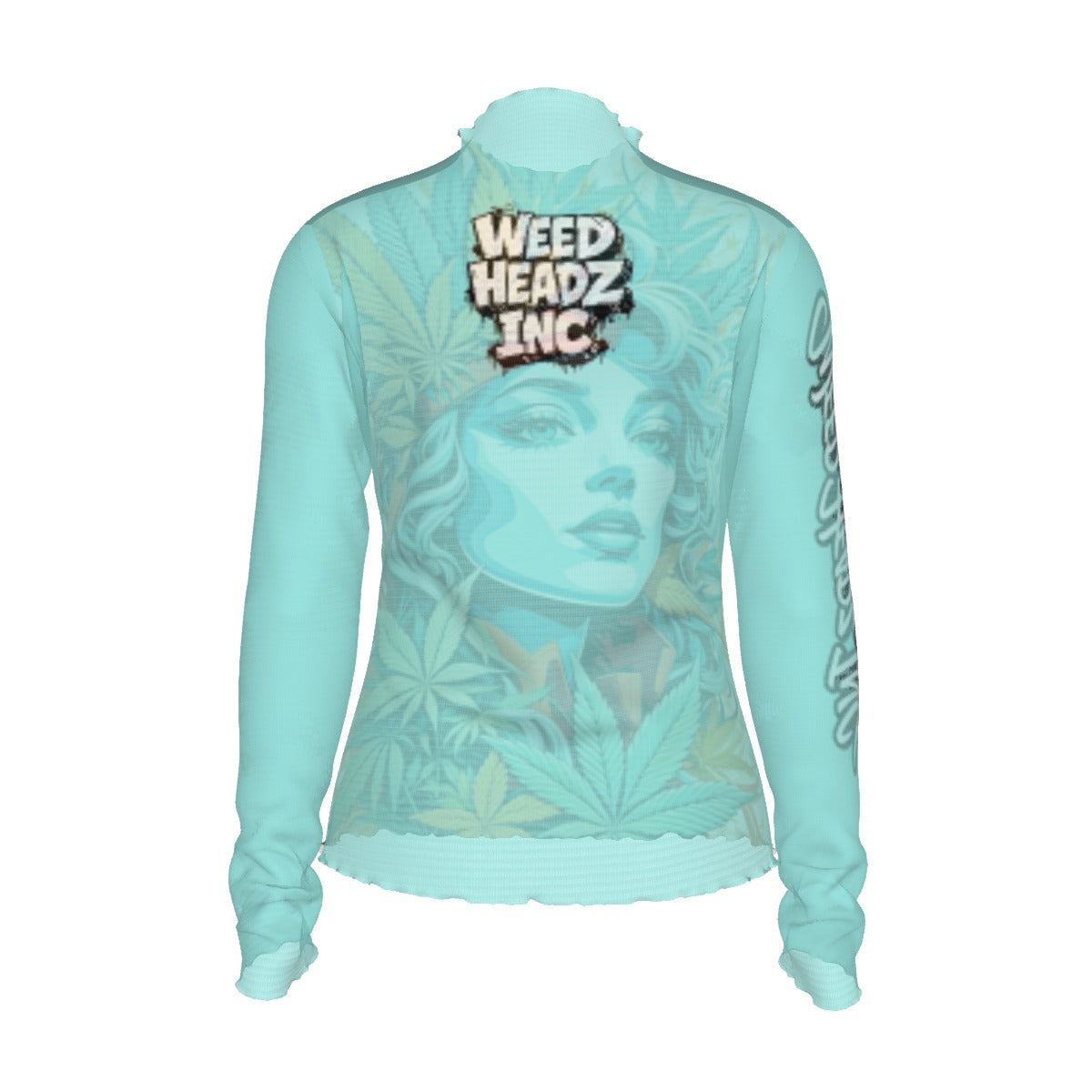 WHI Women's Sweet Blue Sheer Blouse