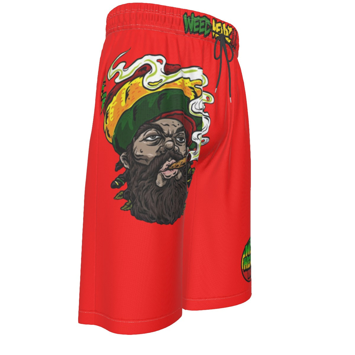WHI Men's Rasta Life Over-The-Knee Shorts