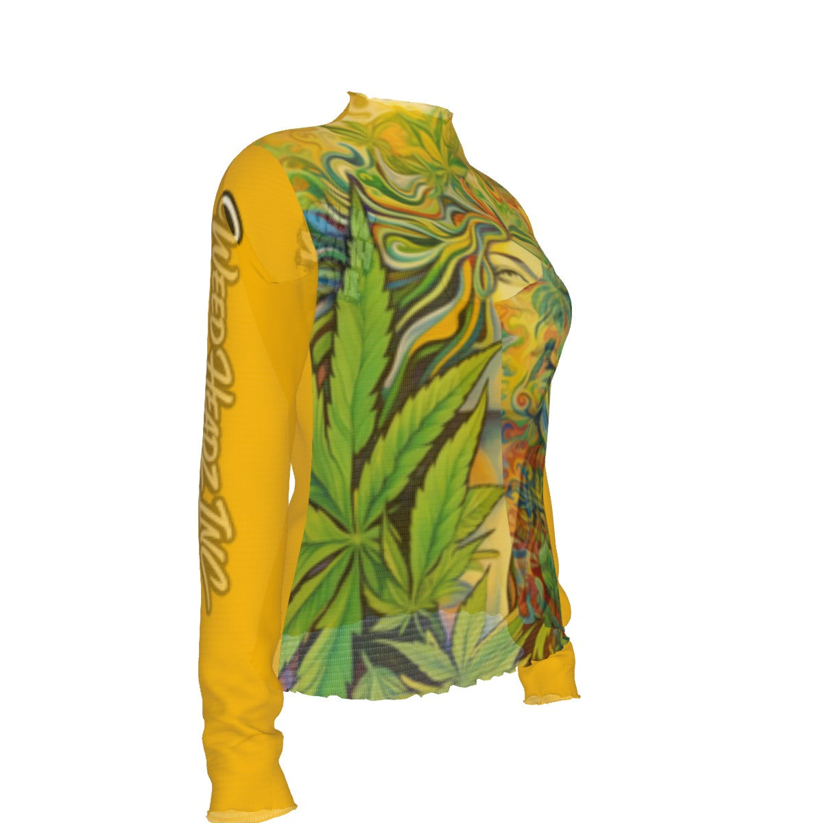 WHI Women's Pineapple Kush Sheer Blouse