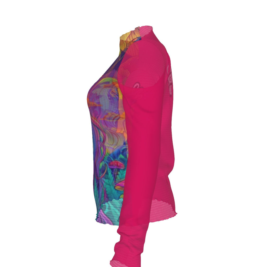 WHI Women's Shroom Bud Sheer Blouse