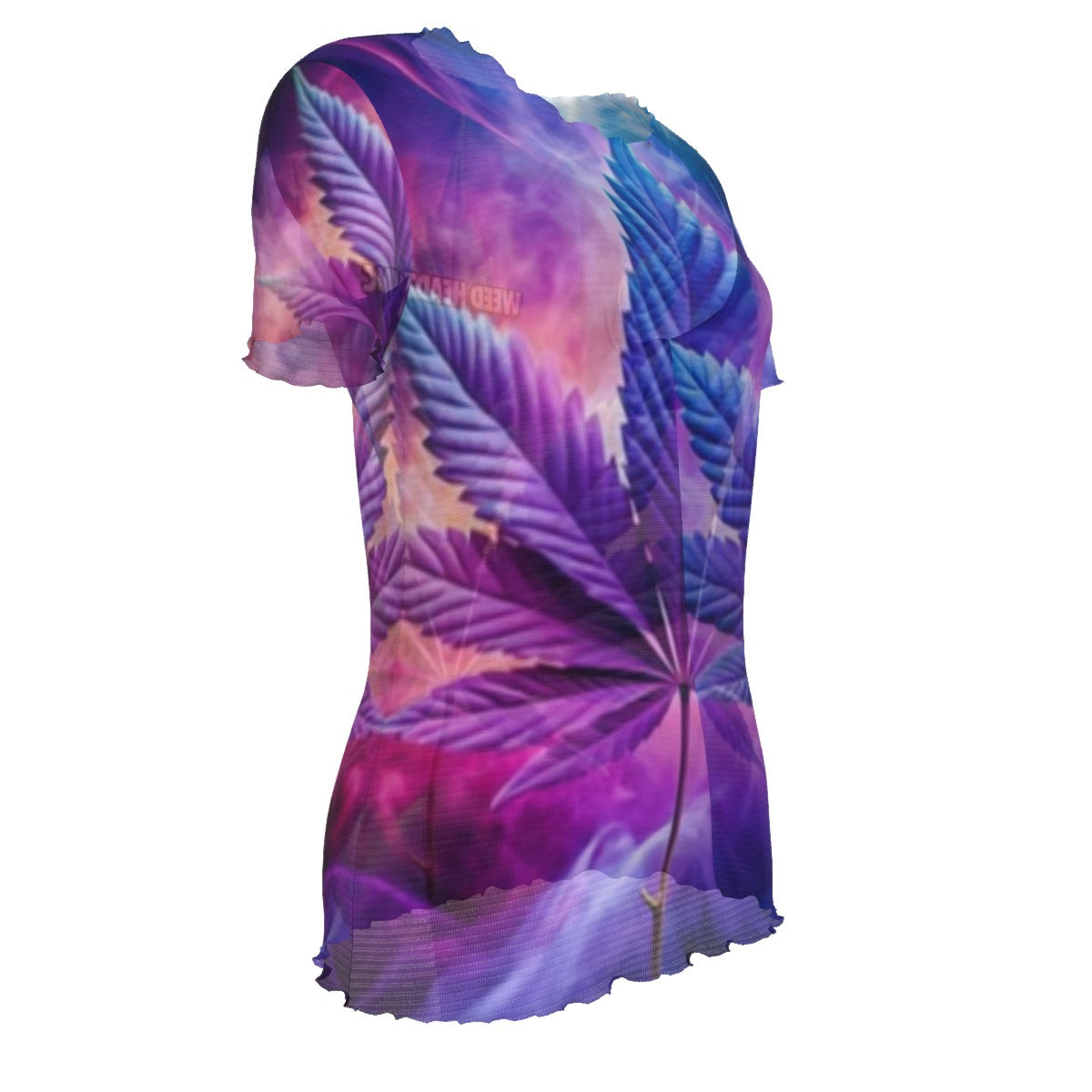 WHI Women's Mystic Zah Short Sleeve Sheer Blouse