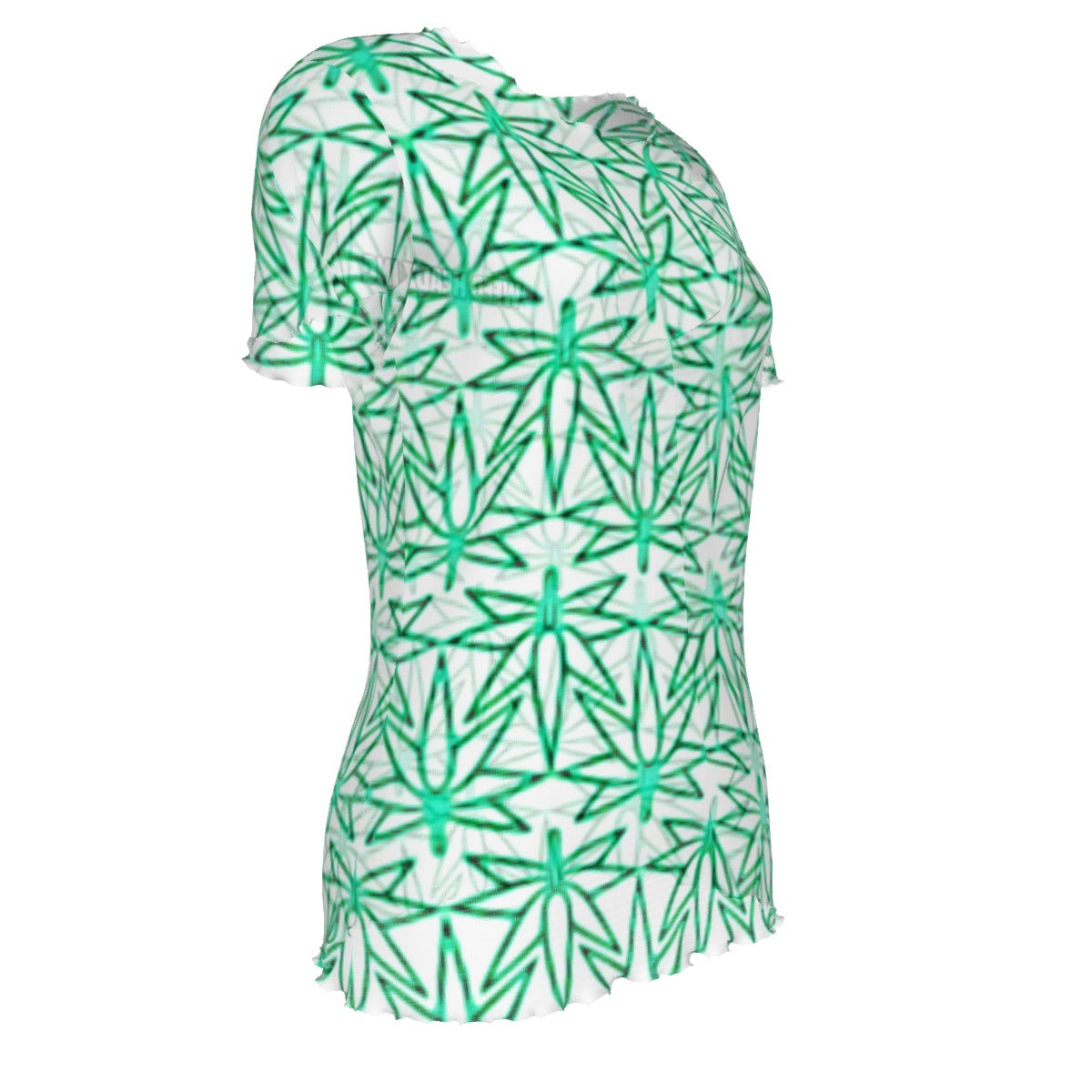 WHI Women's Frost Short Sleeve Sheer Blouse