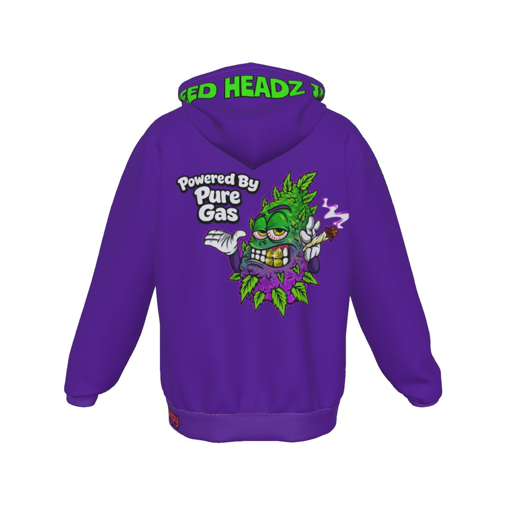 WHI Men's Pure Gas Big Bud Drip Zip Up Hoodie