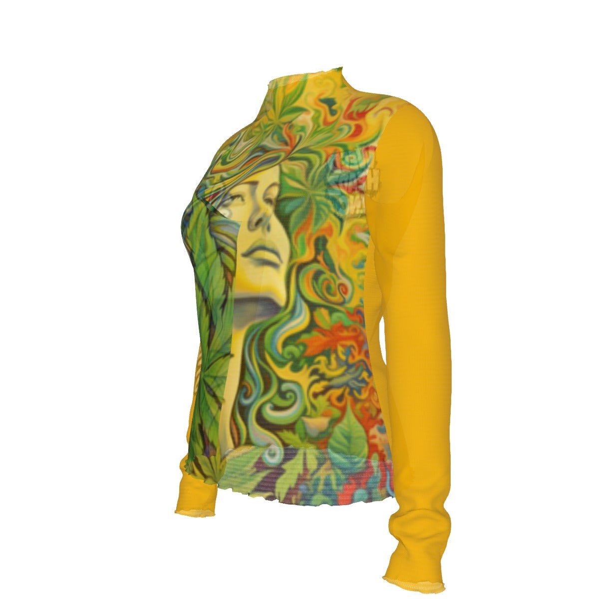 WHI Women's Pineapple Kush Sheer Blouse