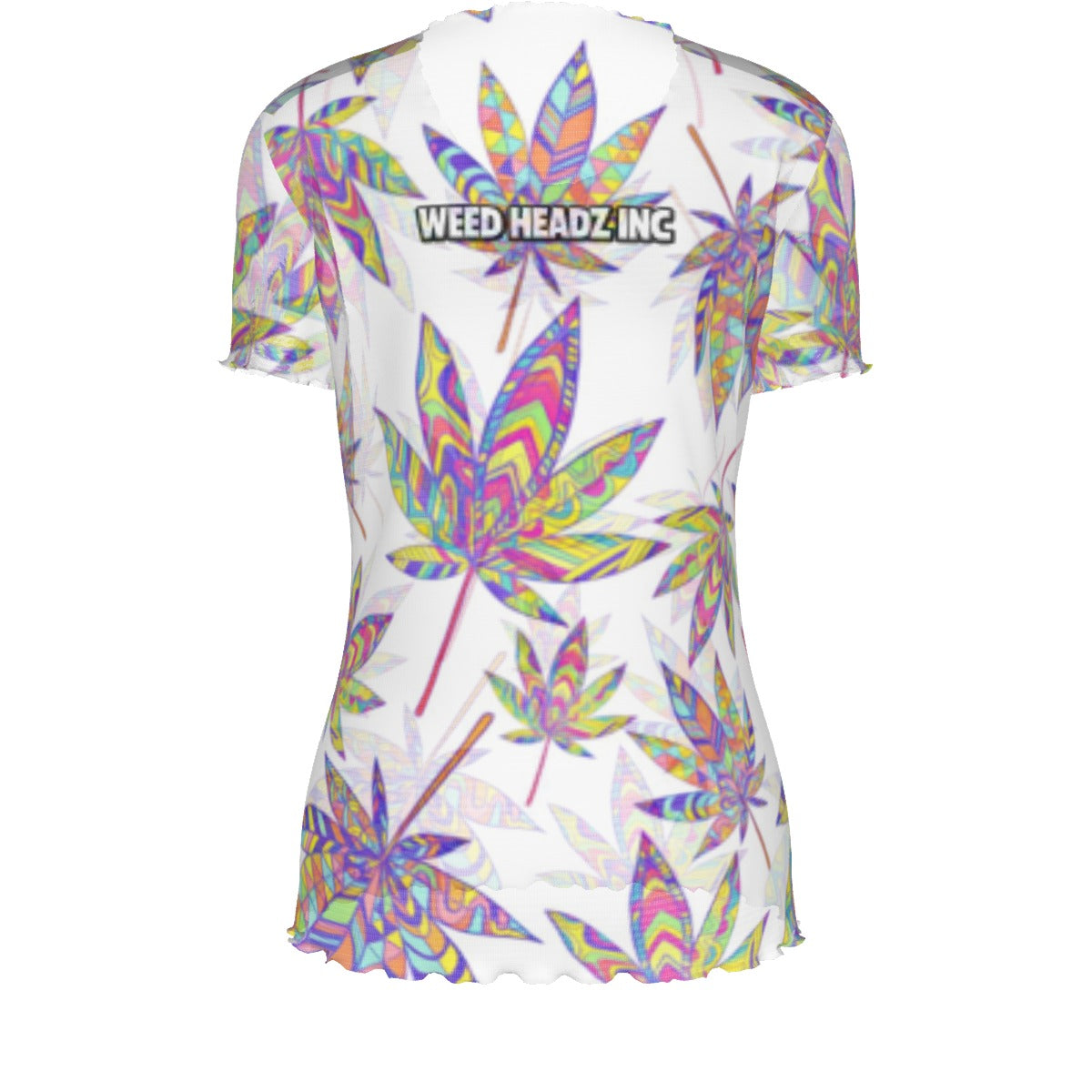 WHI Women's Unique Strain Short Sleeve Sheer Blouse