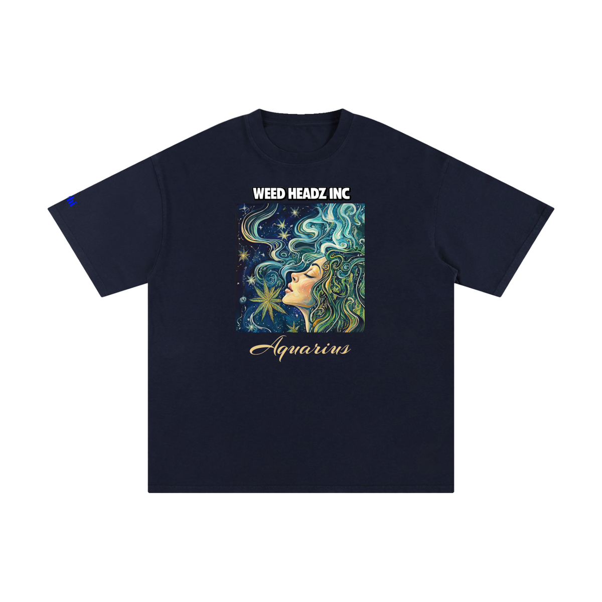 WHI Men's Zodiac Aquarius Cotton T-Shirt