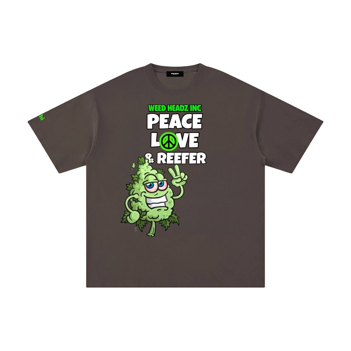 WHI Men's Peace Love & Reefer Buddy Cotton T-Shirt