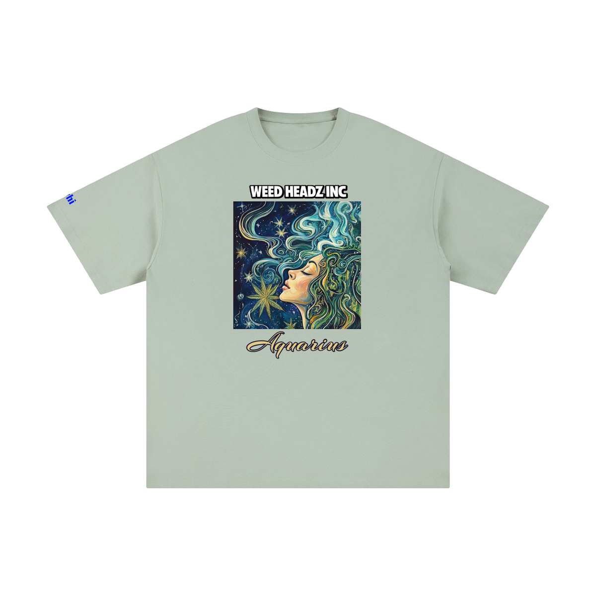WHI Men's Zodiac Aquarius Cotton T-Shirt