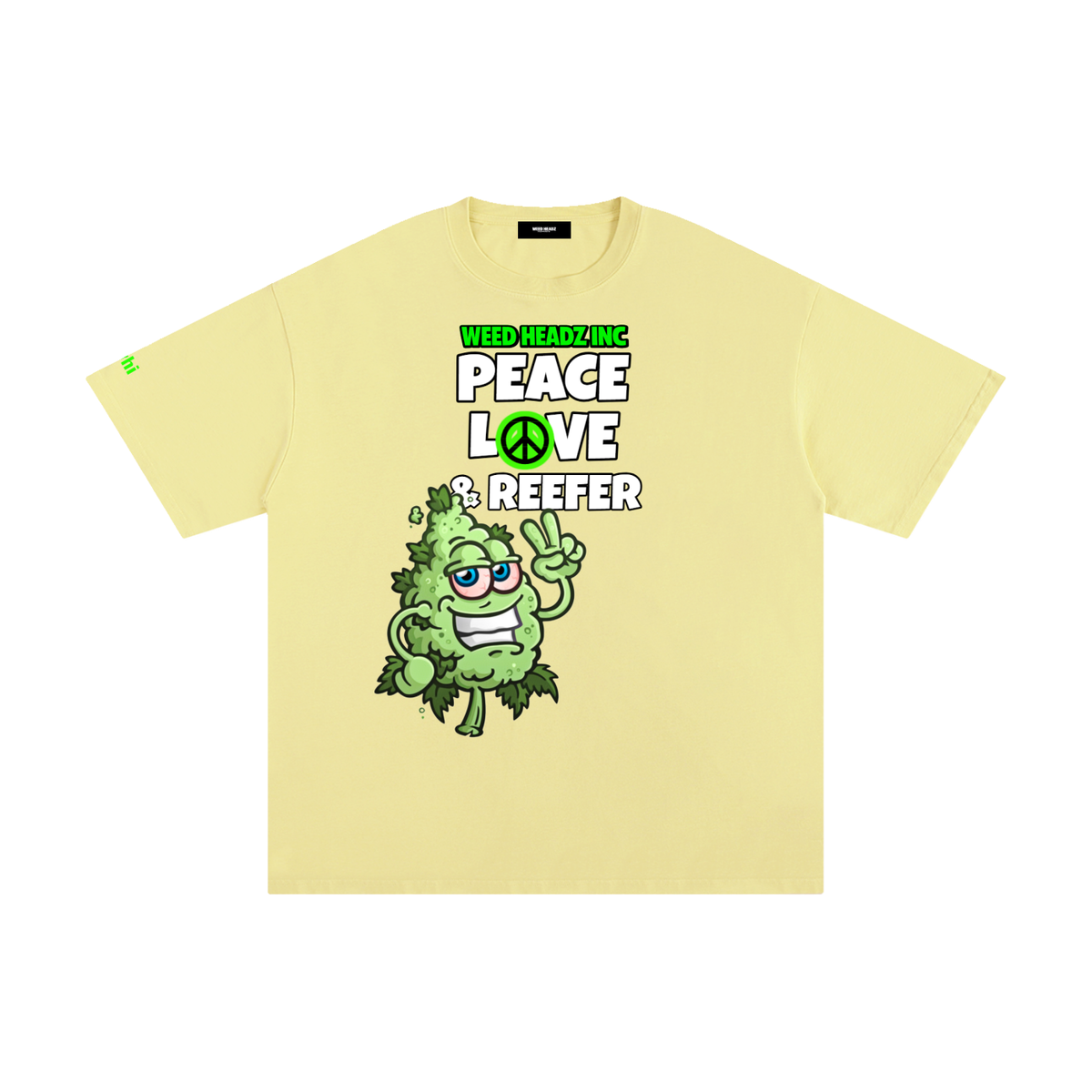 WHI Men's Peace Love & Reefer Buddy Cotton T-Shirt