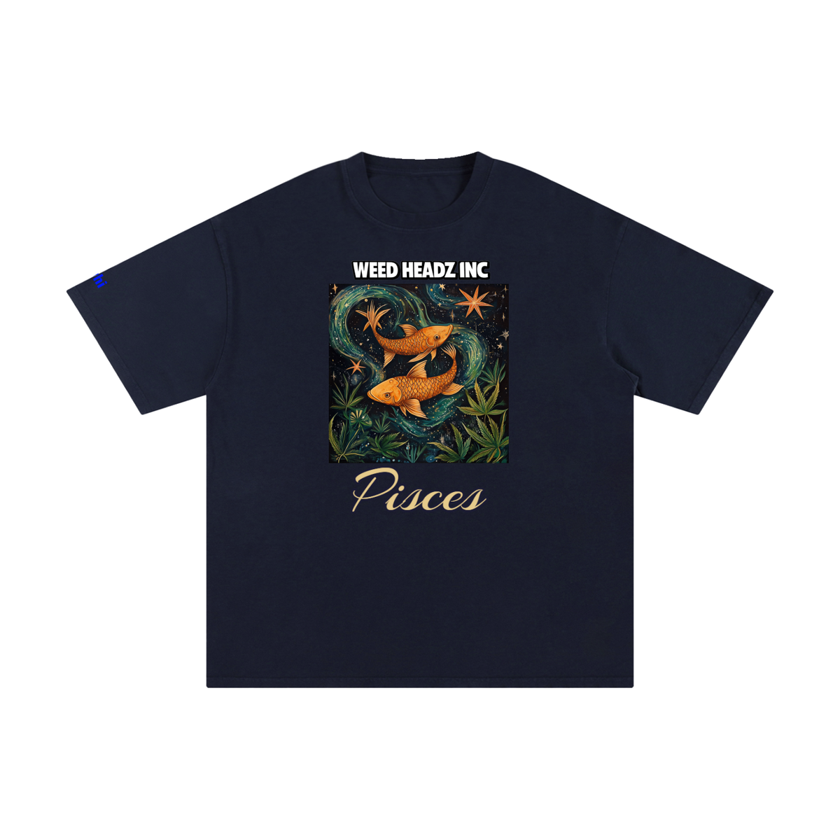 WHI Men's Zodiac Pisces Cotton T-Shirt
