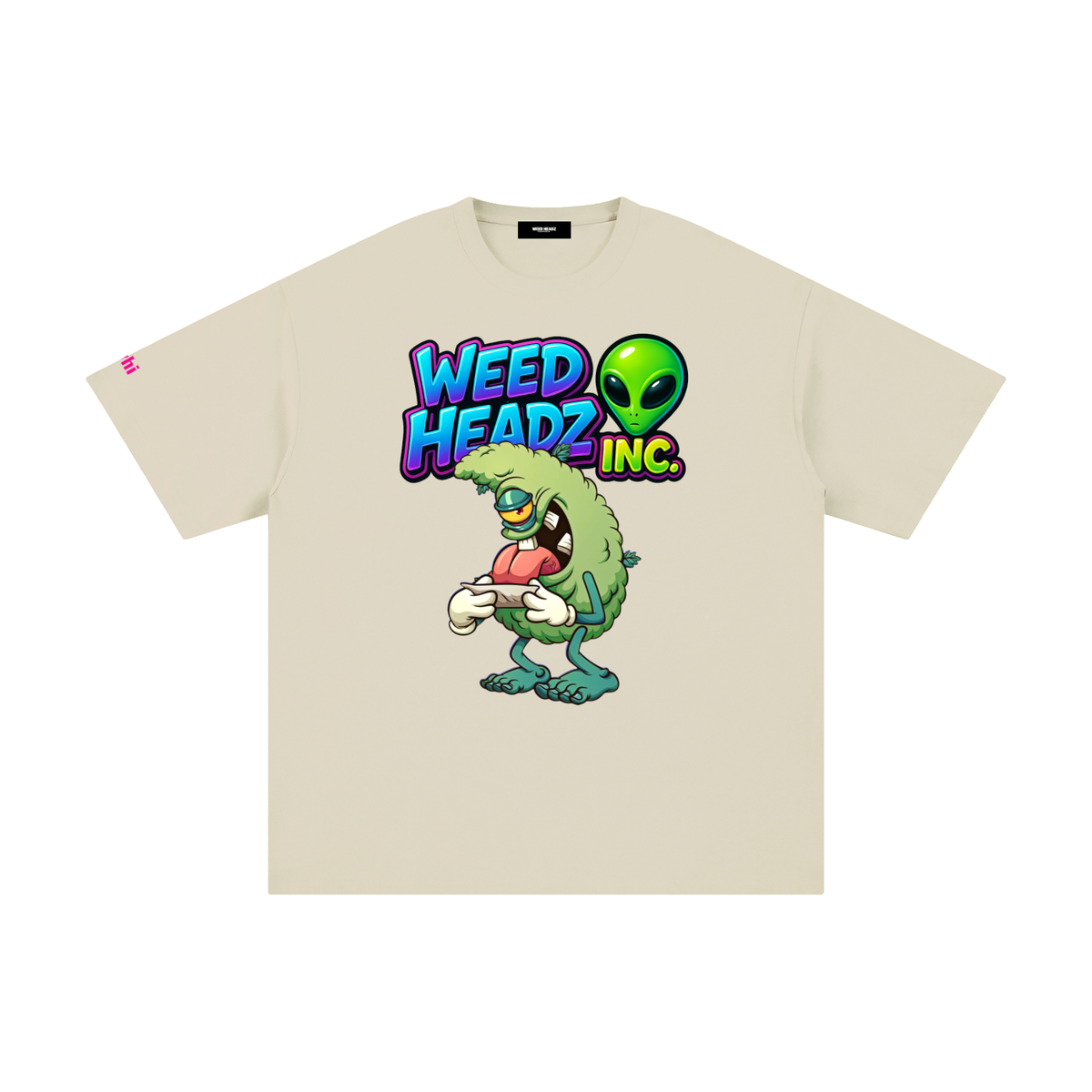 WHI Men's Alien Roll Up Cotton T-Shirt