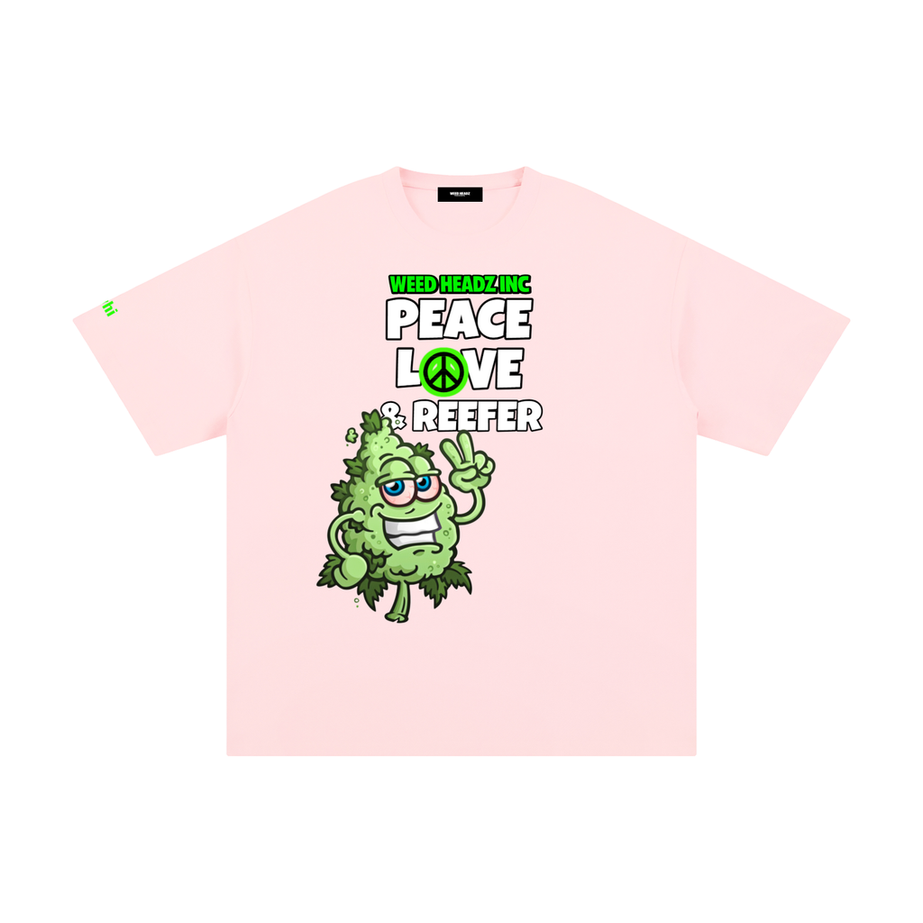 WHI Men's Peace Love & Reefer Buddy Cotton T-Shirt