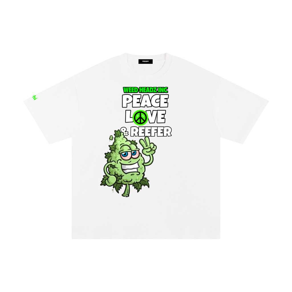 WHI Men's Peace Love & Reefer Buddy Cotton T-Shirt