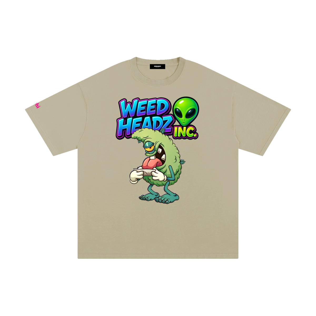 WHI Men's Alien Roll Up Cotton T-Shirt