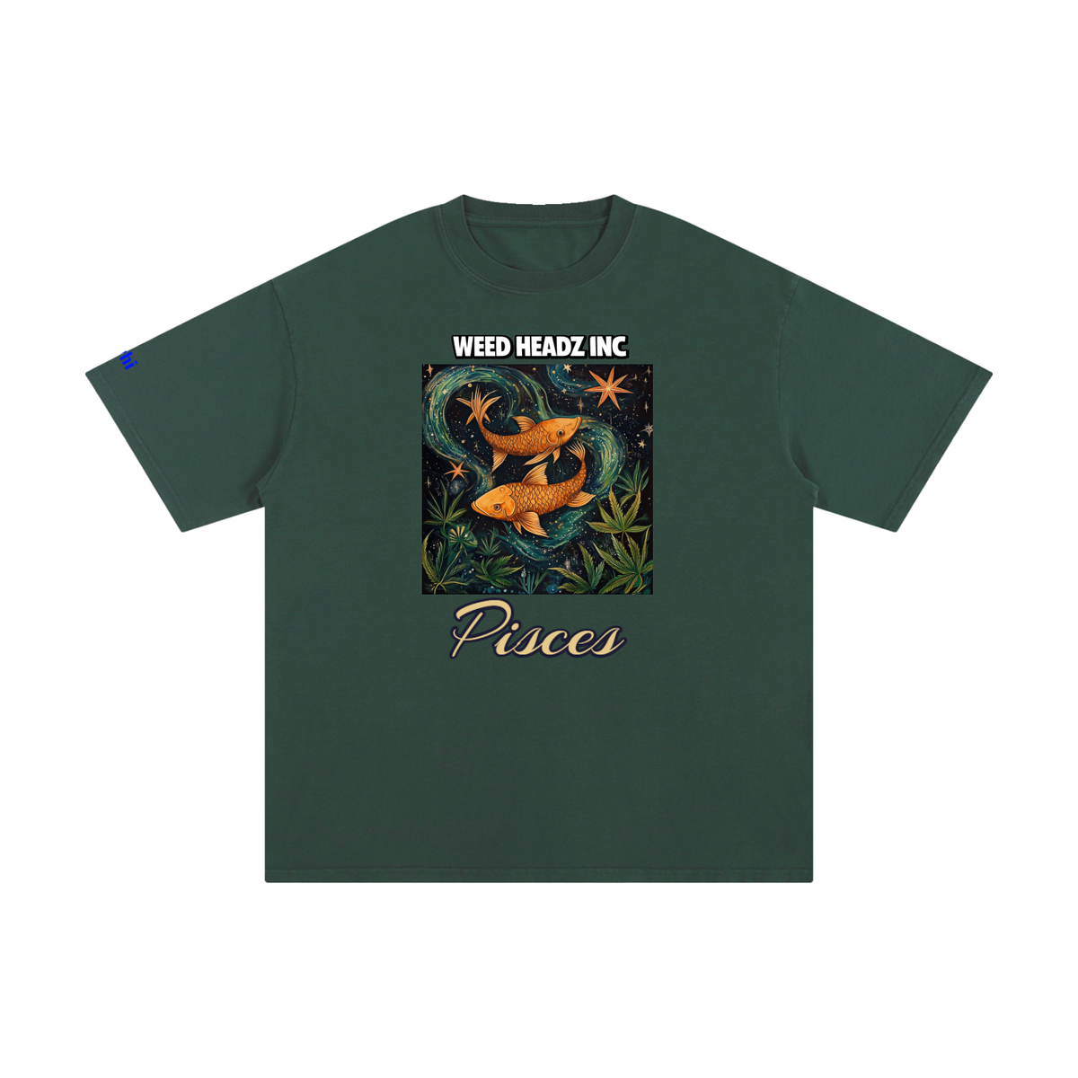 WHI Men's Zodiac Pisces Cotton T-Shirt
