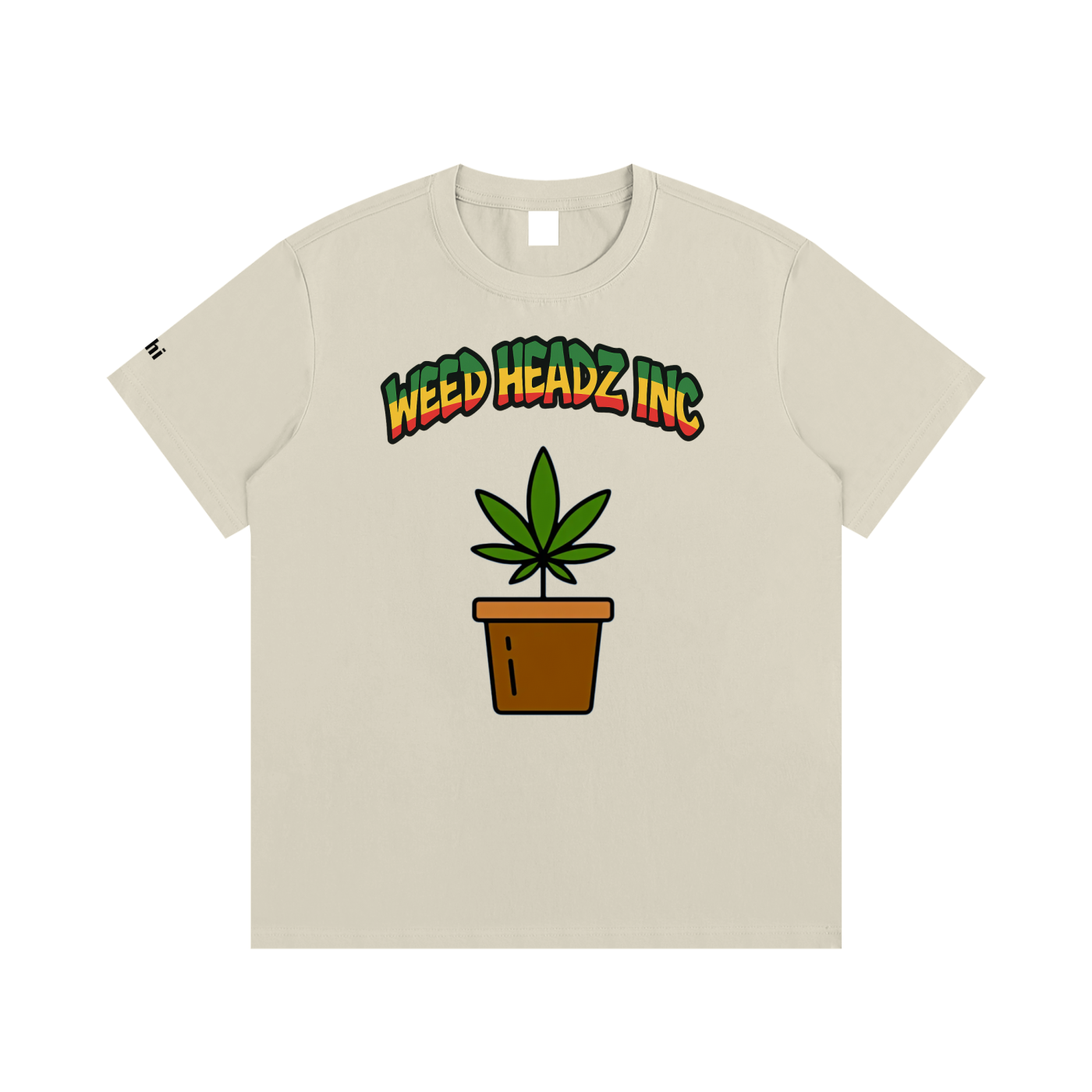 WHI Men's Rasta Pot Cotton T-Shirt